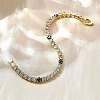 Brass Enamel Link & Charm Bracelets BJEW-Z094-02G-02A-3