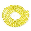 Transparent Glass Beads Strands GLAA-T032-T6mm-12-3