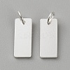 925 Sterling Silver Blank Pendants LS-STER-WH0002-21S-1