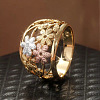 Brass Finger Rings for Women WG4845E-01-2