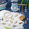 20Pcs 5 Styles Electroplate Shell Shapes Pendants SHEL-SC0001-58-4