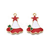 Rack Plating Alloy Enamel Charms ENAM-N055-160-2