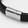 Braided Leather Cord Bracelets LS-BJEW-I200-08-2