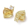 Real 18K Gold Plated Rack Plating Brass Micro Pave Cubic Zirconia Pendants KK-R161-04G-01-2