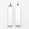 Alloy Big Pendant Cabochon Settings X-PALLOY-WH0037-02S-1