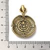 Brass with Cubic Zirconia & Enamel Pendants KK-Z033-06AS-3