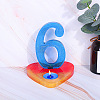 Number DIY Candle Silicone Molds Making DIY-F065-14F-2