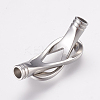 Tarnish Resistant 304 Stainless Steel Magnetic Clasps with Glue-in Ends LS-STAS-L189-14P-2