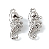 Brass Micro Pave Cubic Zirconia Charms KK-C155-23P-1