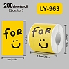 200Pcs Thank You Theme Stickers Roll DIY-M070-01B-1