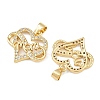 Mother's Day Brass Cubic Zirconia Pendants KK-L251-07G-03-2