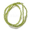 Transparent Electroplate Glass Beads Strands EGLA-H107-01A-AB10-4