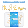 2 Sets 201 Stainless Steel Charms STAS-DC0015-87G-2