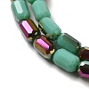 Electroplate Glass Beads Strands EGLA-D031-01-13-3