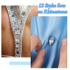 120Pcs 12 Style Teardrop Horse Eye Square Sew on Rhinestone RGLA-DC0001-03-5