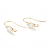 Brass Earring Hook LS-ZIRC-Q019-006G-1