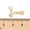 Brass Micro Pave Cubic Zirconia Pendants KK-D386-02G-3