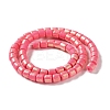 Spray Painted Handmade Polymer Clay Beads Strands CLAY-F004-A-3