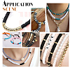 12Strand 3 Color Flat Round Handmade Polymer Clay Beads CLAY-PH0001-70-5