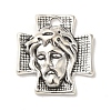 Tibetan Style Alloy Cross with Jesus Alloy Pendants for Easter Jewelry LS-LF10674Y-1