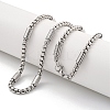 Non-Tarnish 304 Stainless Steel Box Chain Necklaces LS-NJEW-R266-09B-P-2