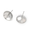 Brass Stud Earring Findings KK-A300-29D-P-2