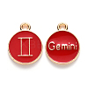 Alloy Enamel Pendants X-ENAM-S124-01B-07I-1