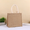 Blank Burlap Bags Totes with Handle PW-WG30877-01-1