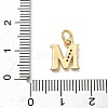 Brass Micro Pave Cubic Zirconia Charms KK-I382-03G-M-3