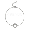 Ring 304 Stainless Steel Crystal Rhinestone Pendant Necklaces & Bracelets & Stud Earrings Sets for Women SJEW-C004-09P-01-3