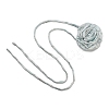 Flower Pattern Fabric Rose Tie Choker Necklaces for Women NJEW-Z022-01G-2