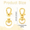 20Pcs Alloy Swivel Lobster Claw Clasps IFIN-YW0003-85G-3