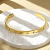 304 Stainless Steel Cuff Bangles BJEW-P348-02C-G-1