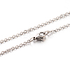Tarnish Resistant 304 Stainless Steel Cable Chain Necklace Making NJEW-N0022-02P-2