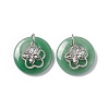 Natural Green Aventurine Pendants G-P484-01P-25-3