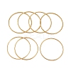 7Pcs PVD Vacuum Plating 304 Stainless Steel Ring Bangles Set for Women BJEW-A011-14B-G-2