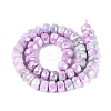 Anti-Tarnish Electroplate Glass Beads Strands GLAA-T025-10mm-11L-3