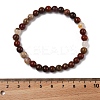 Natural Red Jasper Bead Stretch Bracelets X-BJEW-K212-A-012-3