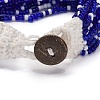 Bohemia Style Glass Beaded Multi-strand Bracelets for Women BJEW-G720-01D-4