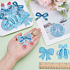 15Pcs 5 Styles Bowknot Theme Self Adhesive Computerized Embroidery Cloth Iron on/Sew on Patches DIY-AR0004-84-5