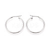 304 Stainless Steel Hoop Earrings EJEW-T048-25C-P-1