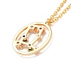 Colorful Cubic Zirconia Constellation Pendant Necklace NJEW-H166-01F-3