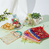 60Pcs 10 Colors Hot Stamping Organza Bags OP-PH0001-35-6