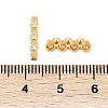 Brass Micro Pave Clear Cubic Zirconia Spacer Bars LS-KK-P302-26G-3