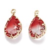 Two Tone Transparent Glass Pendants GLAA-F110-02A-3