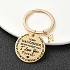 Valentine's Day Brass & 201 Stainless Steel Keychain KEYC-YW00097-14-1