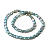 Electroplate Glass Beads Strands EGLA-H103-FR02-2