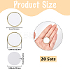 20 Boxs Sublimation Blank Brooch Pins FIND-SP0004-09A-2