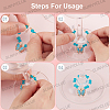 Glass Wine Glass Charms AJEW-SC00001-3