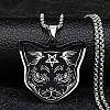 Non-Tarnish 201 Stainless Steel Pendant Necklaces NJEW-K253-06P-1